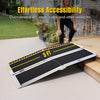 Yescom Aluminum Wheelchair Ramp 600lb Capacity 5'x29" Non-Slip Surface