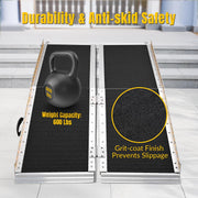 Yescom Aluminum Wheelchair Ramp 600lb Capacity 5'x29" Non-Slip Surface Image