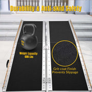 Yescom Wheelchair Ramp 600lb Capacity 6'x29" Aluminum w/ Non-Slip Surface Image