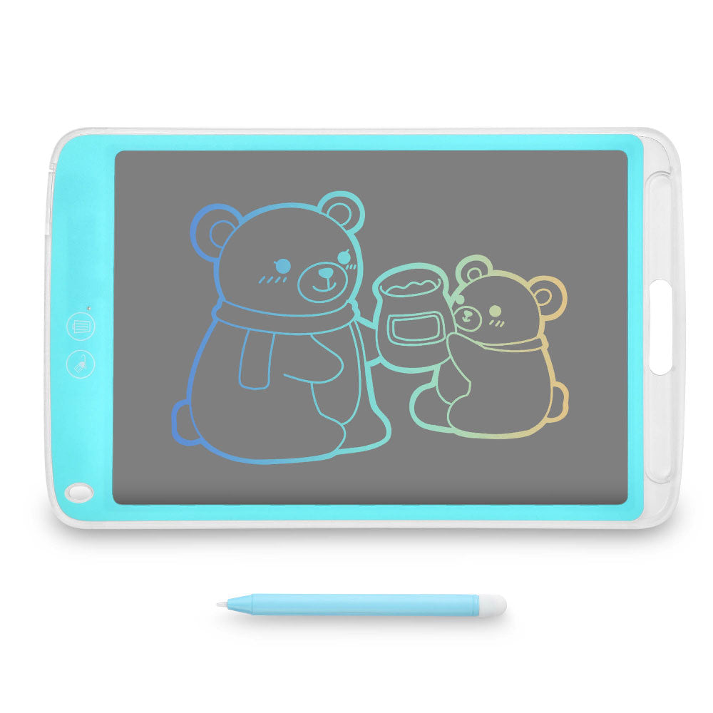 Yescom 10in LCD eWriting Tablet Colorful Screen Electronic Notepad, Blue Image