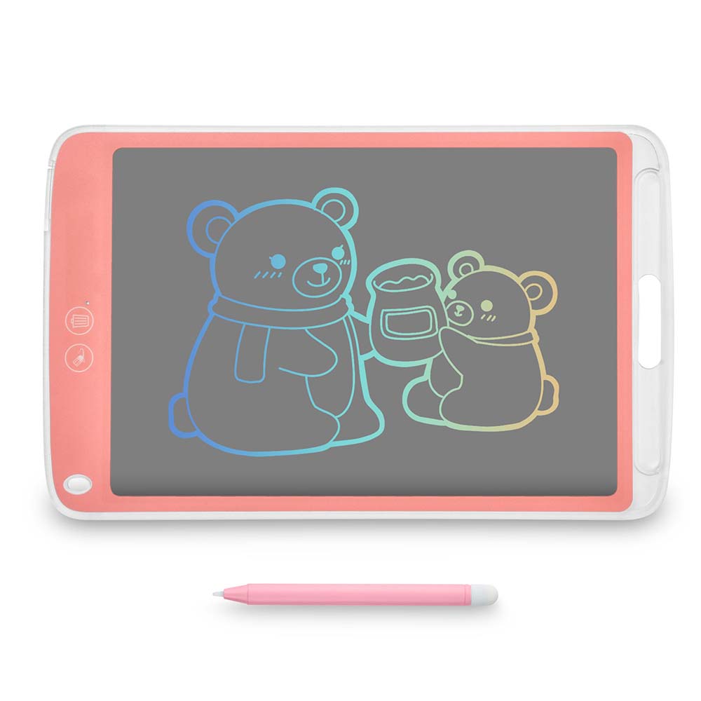 Yescom 10in LCD eWriting Tablet Colorful Screen Electronic Notepad, Pink Image