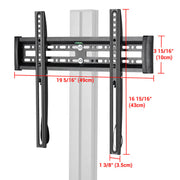 Yescom Mobile TV Stand Mount Bracket for Monitors up to 65" Image