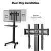 Yescom Mobile TV Stand Mount Bracket for Monitors up to 65"