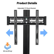 Yescom Mobile TV Stand Mount Bracket for Monitors up to 65" Image