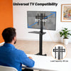 Yescom Mobile TV Stand Mount Bracket for Monitors up to 65"