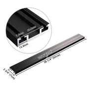 Yescom Mobile Computer Cart Dual Monitor Cross Bar, 36" Black Image