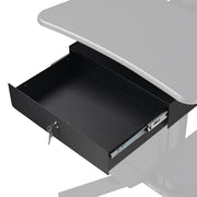 Yescom NexusX Mobile Computer Cart Drawer Locking Metal Drawer Image
