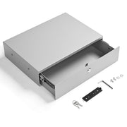 Yescom NexusX Mobile Computer Cart Drawer Locking Metal Drawer, Silver Image