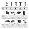 Yescom NexusX Mobile Computer Cart Printer Shelf