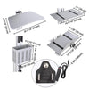 Yescom NexusX Dual-Monitor Rolling Computer Cart w/ Locking Metal Drawer