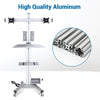 Yescom NexusX Industrial Computer Cart Shop Floor Workstation | Dual 32in, Power Strip