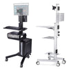 Yescom PC Computer Desktop Rolling Mobile Cart Workstation