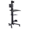Yescom NexusX Industrial Computer Cart for Manufacturing Shop Floor