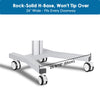Yescom NexusX Rolling Computer Cart with Locking Metal Drawer