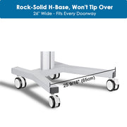Yescom NexusX Rolling Computer Cart with Locking Metal Drawer Image