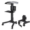 Yescom Rolling Laptop Cart with Power Outlet
