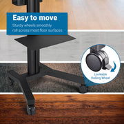 Yescom NexusX Laptop Cart with Printer Shelf Adjustable Height Image