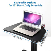 Yescom NexusX Compact Industrial Laptop Cart for Shop Floor Inspection Image