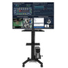 Yescom NexusX 4-Monitor PC Mobile Cart & AV Workstation 10-21" Screen