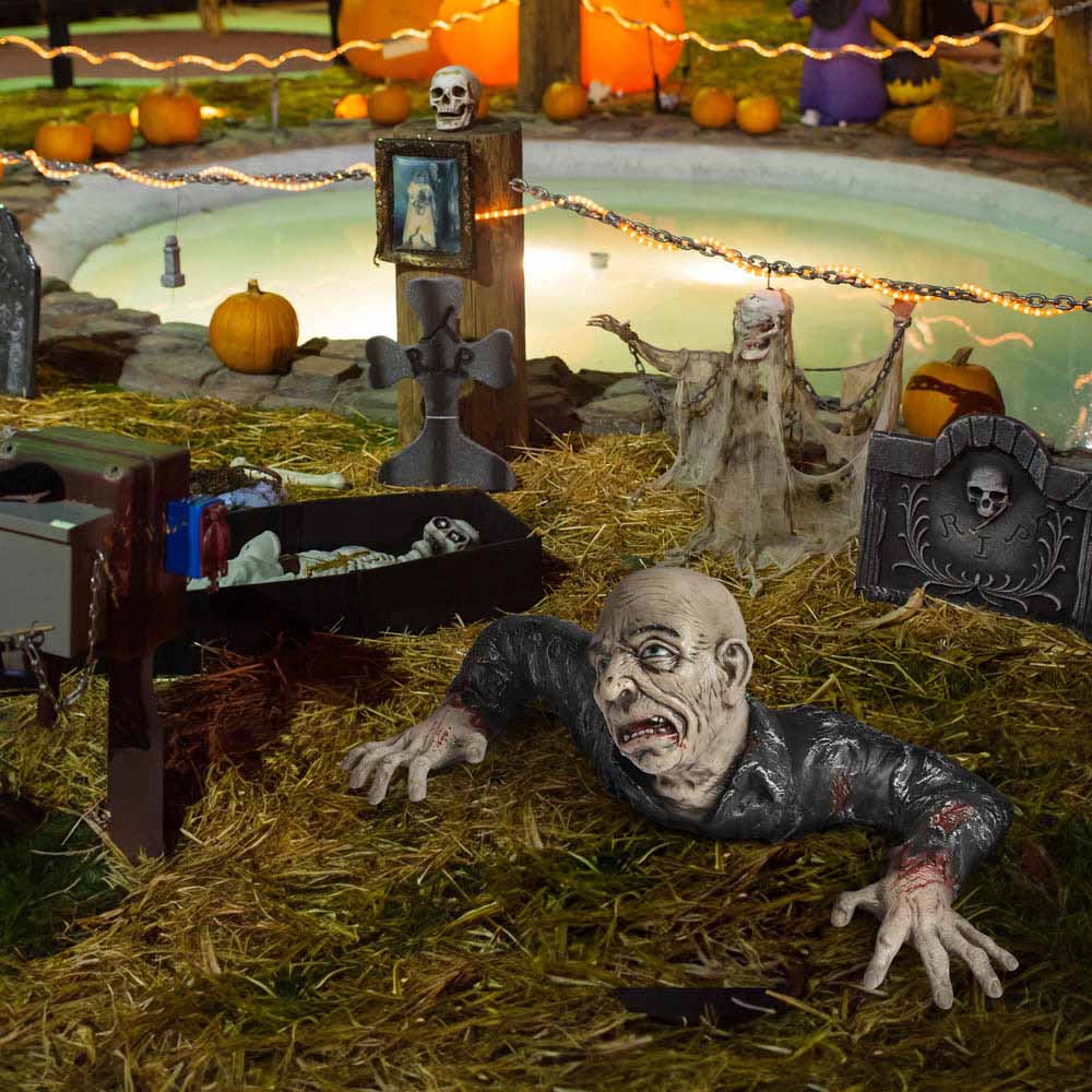 Yescom Halloween Prop Groundbreaker Graveyard Zombie Image