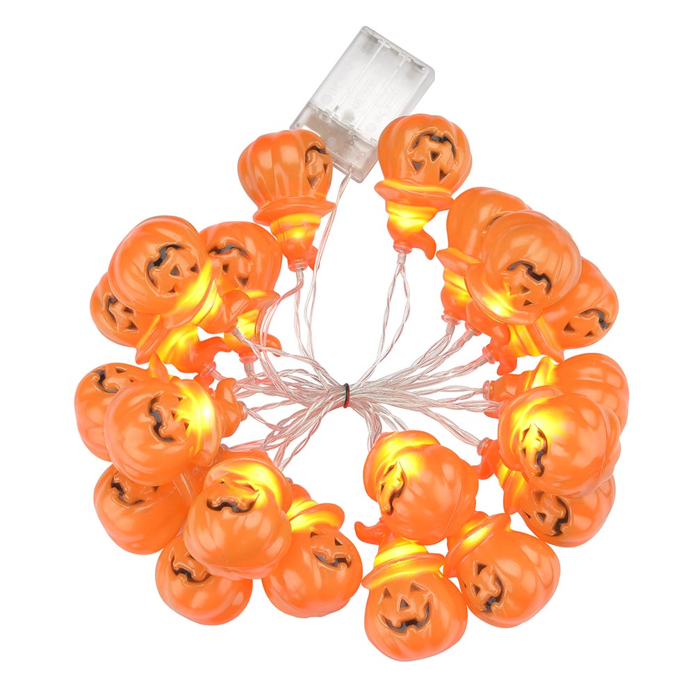 Yescom 10Ft Halloween String Lights Orange Pumpkin 20 LEDs Image