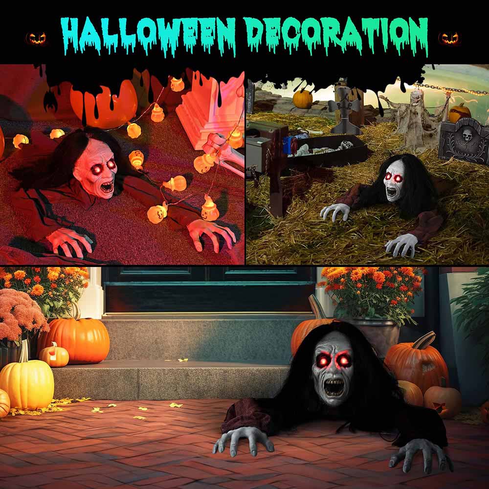 Yescom Halloween Decoration Outdoor Zombie Groundbreaker Prop Image