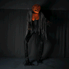 Yescom Halloween Pumpkin Scarecrow Motion & Touch Activated 7ft