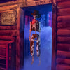 Yescom 5.6ft Skeleton Posable Halloween Decoration with Pirate, Cowboy, Day of Dead Costume