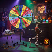 Yescom 5.6ft Skeleton Posable Halloween Decoration with Pirate, Cowboy, Day of Dead Costume Image