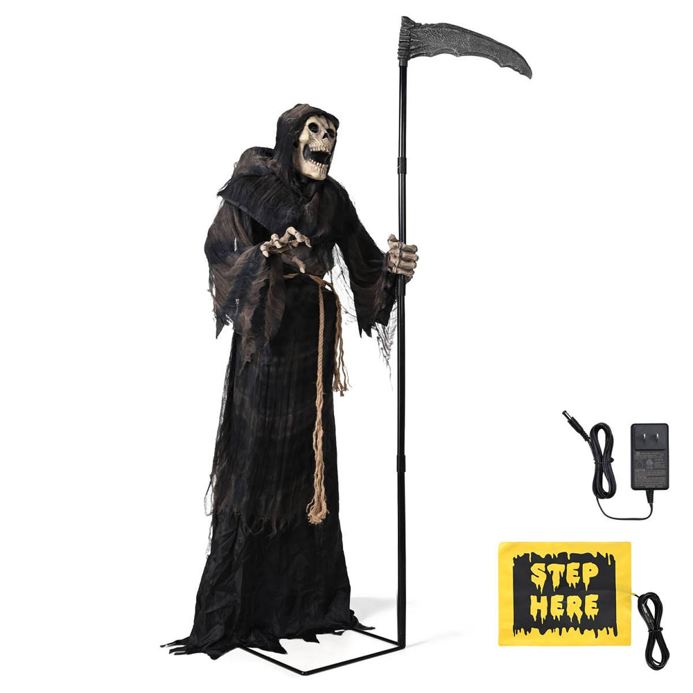 Yescom 6ft Grim Reaper Halloween Decoration Haunted House Props Image
