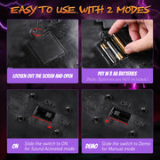 Yescom Tombstone with Groundbreaker Skeleton Halloween Animatronic Image