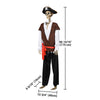 Yescom 5.6ft Skeleton Posable Halloween Decoration with Pirate, Cowboy, Day of Dead Costume
