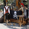 Yescom 5.6ft Skeleton Posable Halloween Decoration with Pirate, Cowboy, Day of Dead Costume