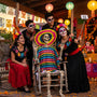 Yescom 5.6ft Skeleton Posable Halloween Decoration with Pirate, Cowboy, Day of Dead Costume Image
