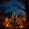 Yescom 5.6Ft Halloween Skeleton Set - Pirate Captain with Vulture & Owl