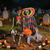 Yescom 5.6Ft Posable Cowboy & Day of the Dead Halloween Skeletons Combo