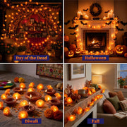 Yescom 2-Pack Marigold String Lights with Magnetic Clips, USB plug-in Image
