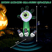 Yescom 6Ft Inflatable Monster Hand with Eyeball & Garden Flag Combo Image