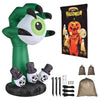 Yescom 6Ft Motion-Activated Monster Hand & Halloween Flag Combo
