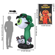 Yescom 6Ft Motion-Activated Monster Hand & Halloween Flag Combo Image