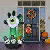 Yescom 6Ft Motion-Activated Monster Hand & Halloween Flag Combo