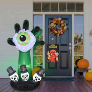 Yescom 6Ft Motion-Activated Monster Hand & Halloween Flag Combo Image