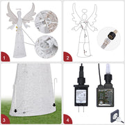 Yescom 5.6ft Outdoor Christmas Angel Large Yard Decorations Image