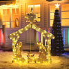 Yescom Pre-Lit Nativity Scene Xmas Decoration Holy Family 4ft 108 LEDs