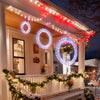 Yescom 3-Set Outdoor Prelit Christmas Wreaths Frontgate Windows