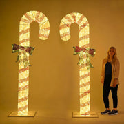 Yescom 8ft LED Large Candy Canes Lawn Outdoor Decorations Image