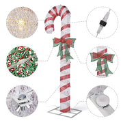 Yescom 8ft LED Large Candy Canes Lawn Outdoor Decorations Image