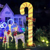 Yescom 8ft LED Large Candy Canes Lawn Outdoor Decorations