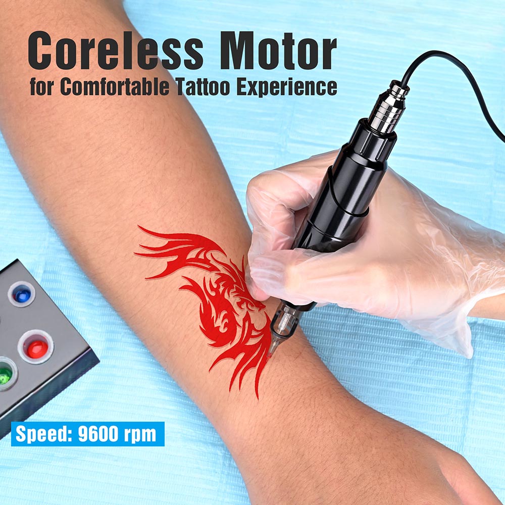 Yescom Tattoo Pen Machine with RAC Cord Aluminum Liner & Shader Image