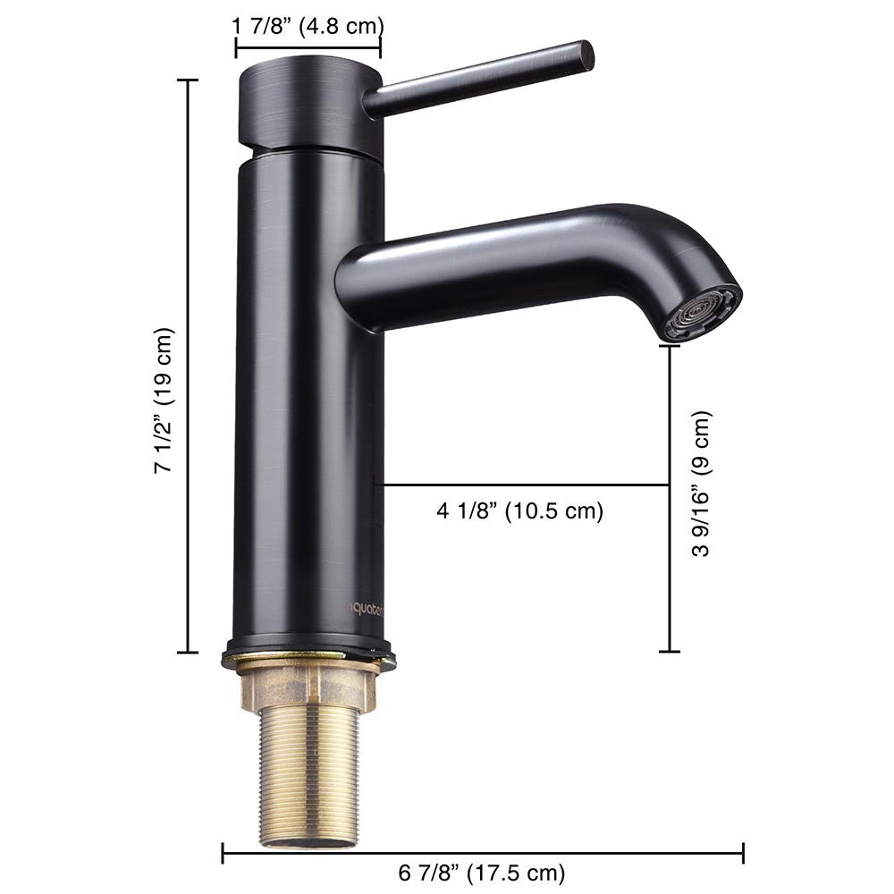 Yescom Bathroom Sink Faucet 1-Handle Cold & Hot, 7.5"H Image